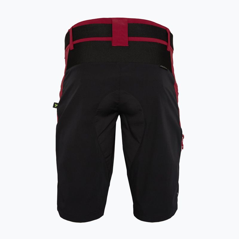 Pantaloni scurți de ciclism pentru bărbați  SILVINI Rango Pro merlot/black 2