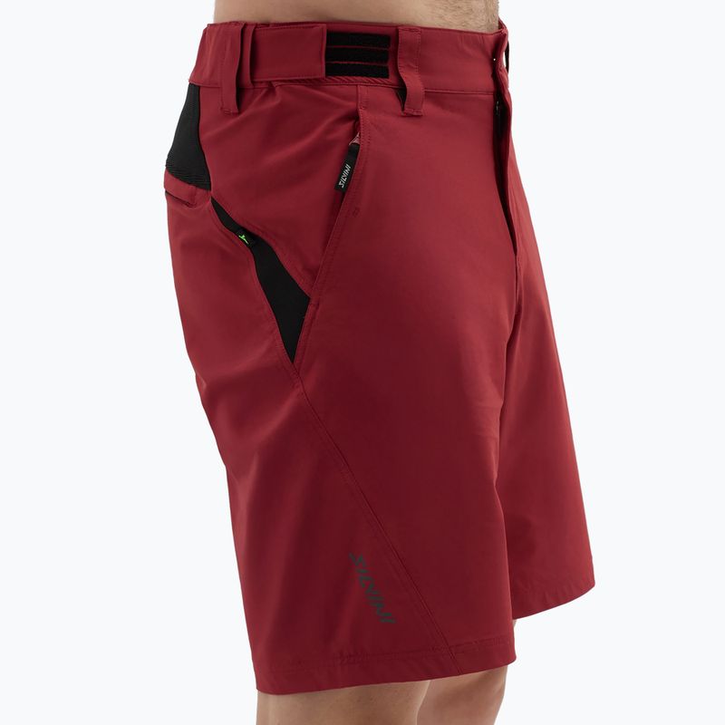 Pantaloni scurți de ciclism pentru bărbați  SILVINI Elvo merlot 2