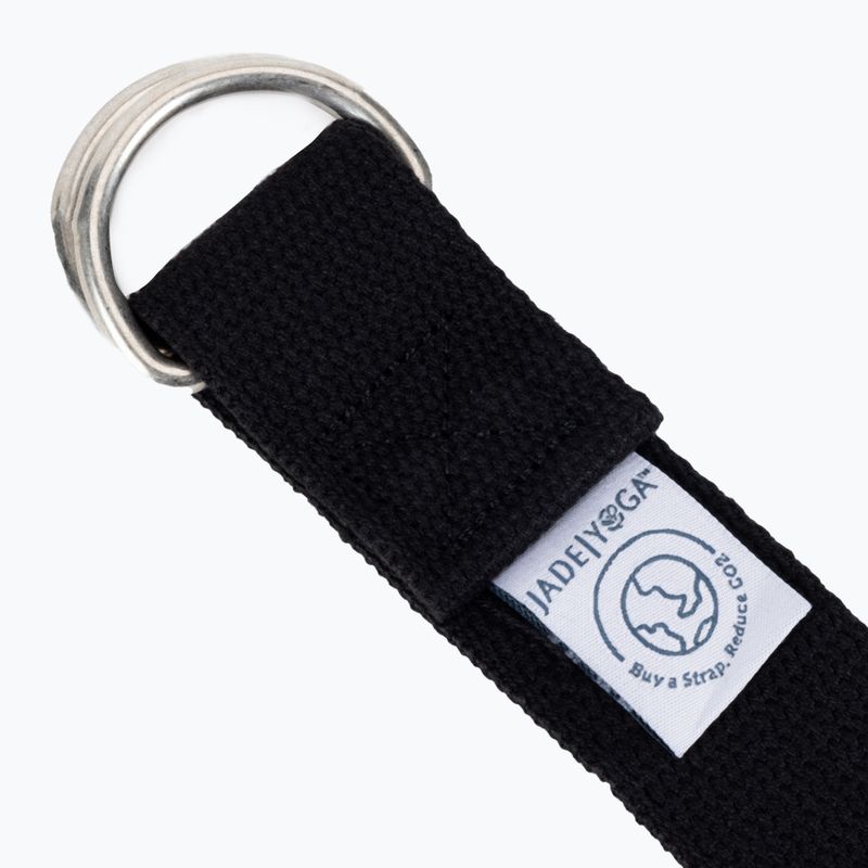 Yoga Strap JadeYoga Strap 8' negru YSB8 2