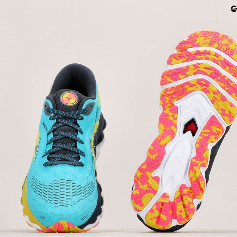 Pantofi de alergare pentru bărbați Mizuno Wave Sky 7 jet blue/white/bolt2neon 15