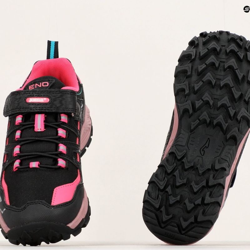 Joma Eno Jr 2303 negru/fucsia cizme de trekking pentru copii 14