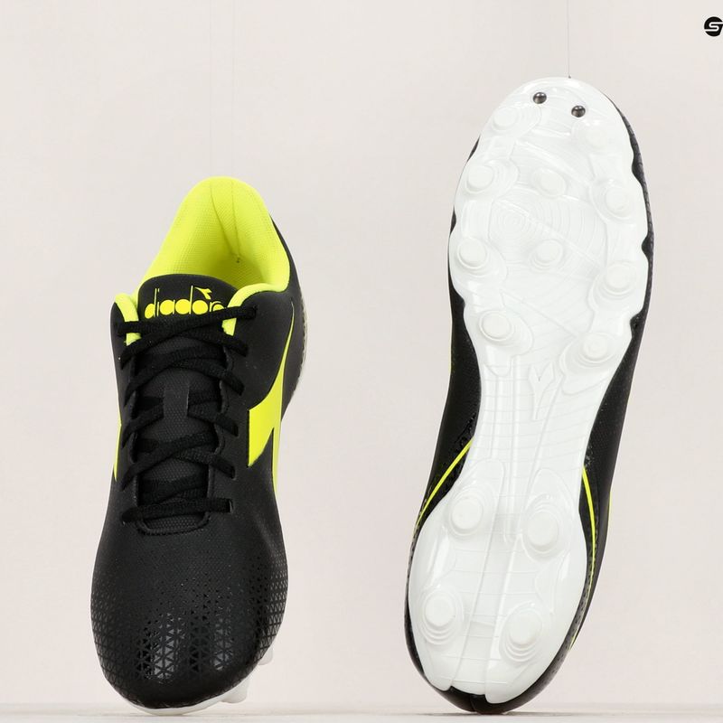 Bărbați Diadora Pichichi 6 MG14 negru/galben fi dd/alb ghete de fotbal alb/negru 19