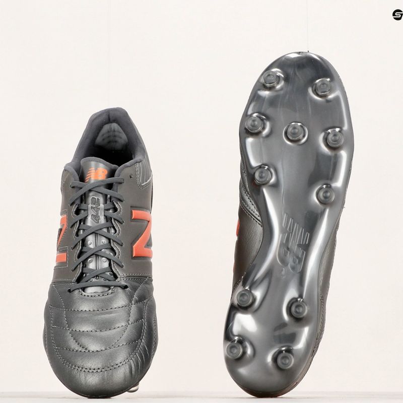Ghete de fotbal pentru bărbați New Balance 442 V2 Pro FG argintiu 12