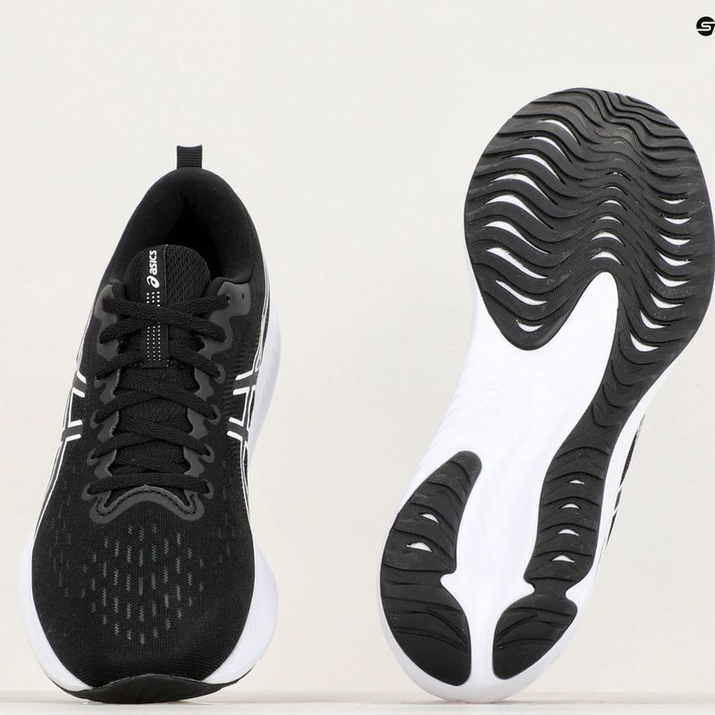 ASICS Gel-Excite 10 bărbați pantofi de alergare negru / alb 12