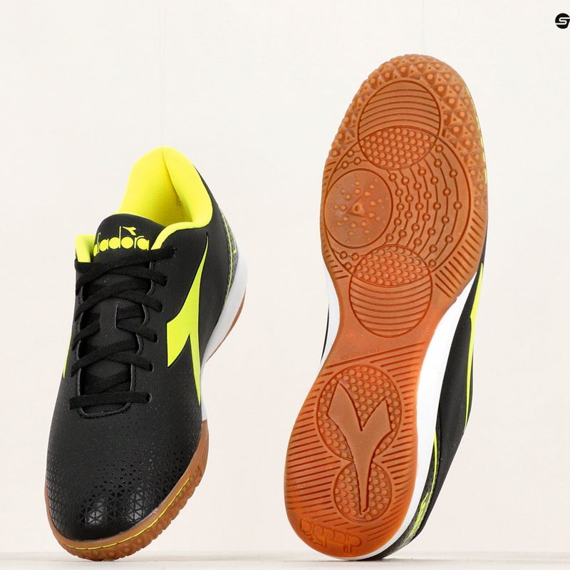 Ghete de fotbal Diadora Pichichi 6 IDR pentru bărbați negru/galben fi dd/alb