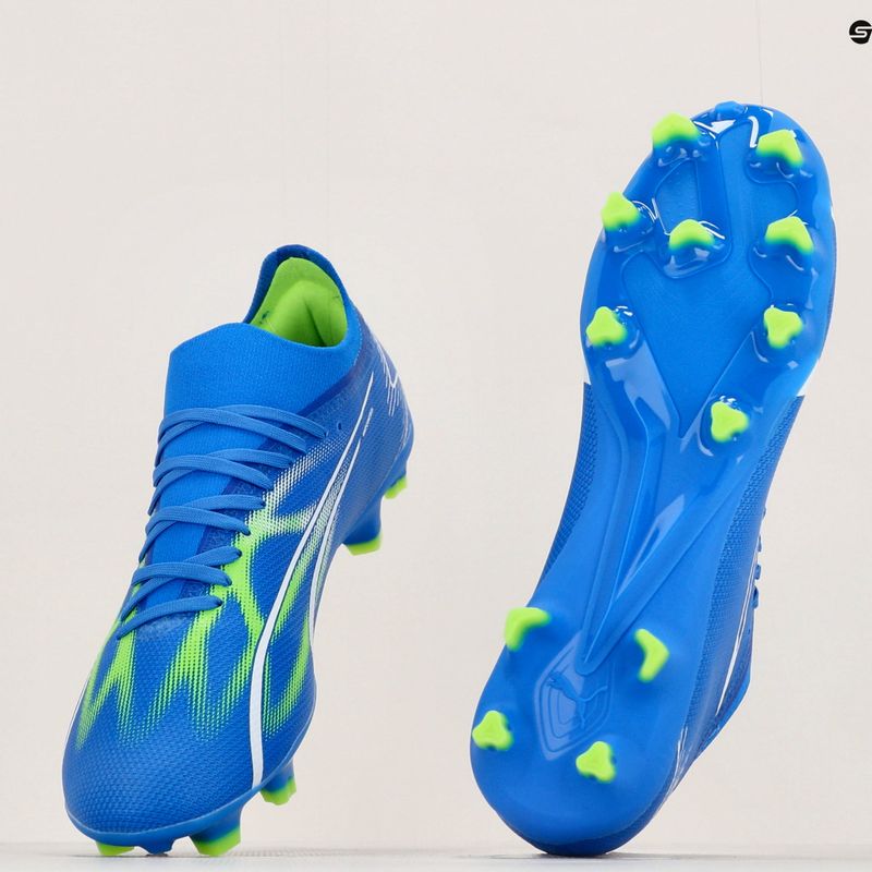 PUMA Ultra Match FG/AG ghete de fotbal pentru bărbați ultra blue/puma white/pro green 12