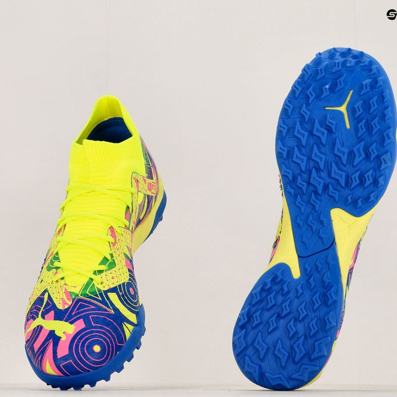 PUMA Future Match Energy TT ghete de fotbal pentru bărbați ultra albastru/alerta galbenă/roz luminos 20