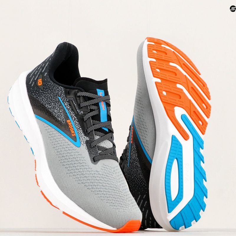 Brooks Launch 10 pantofi de alergare pentru bărbați negru / albastru atomic / ibis scârnăvie 12