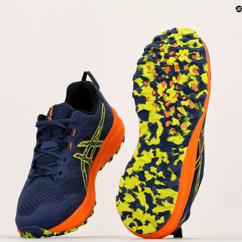 Pantofi de alergare ASICS Trabuco Terra 2 deep ocean/neon lime pentru bărbați 19