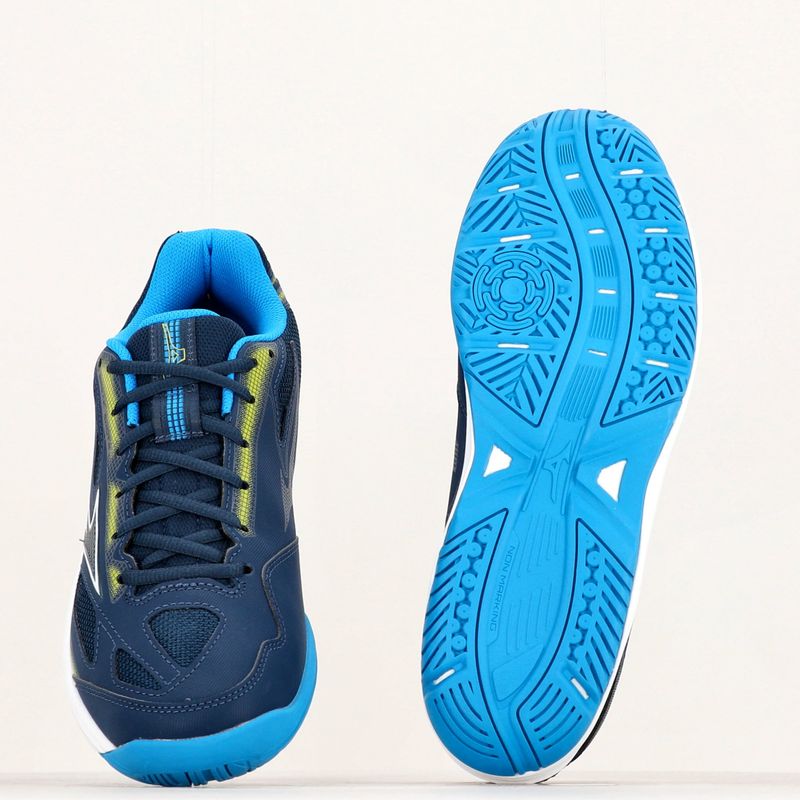 Pantofi de tenis pentru bărbați Mizuno Break Shot 4 AC dress blues / jet blue / sulphur spring 17