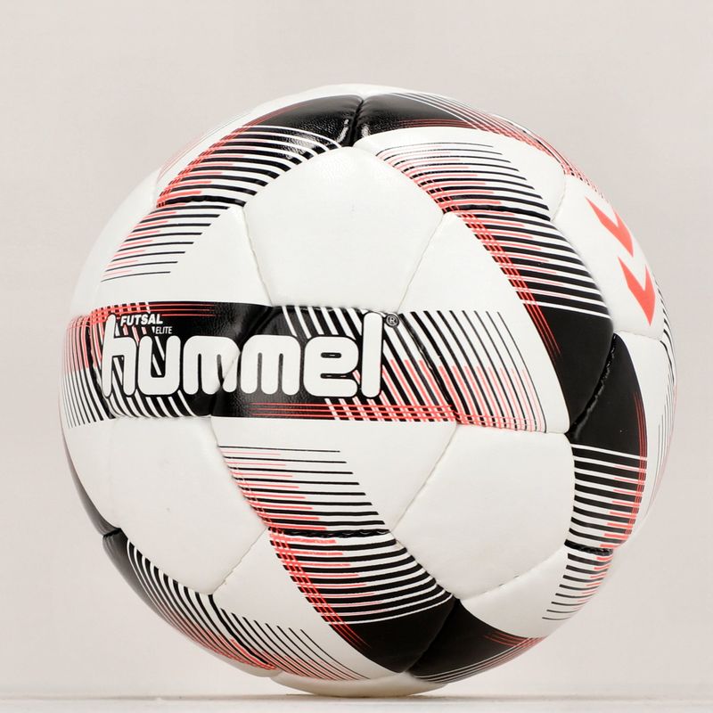 Hummel Futsal Elite FB fotbal alb/negru/roșu mărimea 3