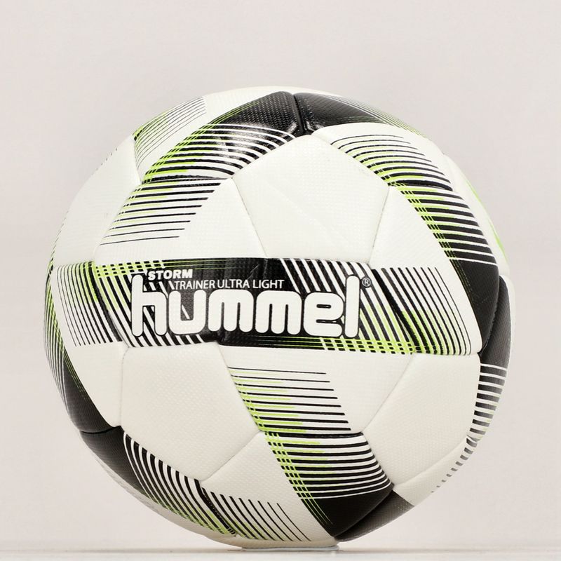 Hummel Storm Trainer Ultra Lights FB fotbal alb/negru/verde mărimea 3 6