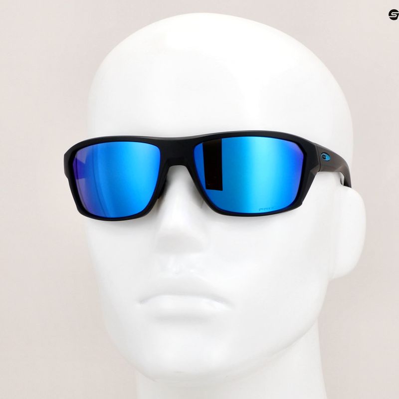 Ochelari de soare polarizați Oakley Split Shot negru mat/prizm sapphire safir mat 15
