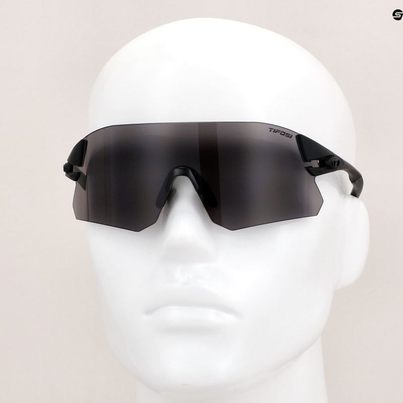 Ochelari de ciclism Tifosi Rail blackout/smoke/ac roșu/clear 10