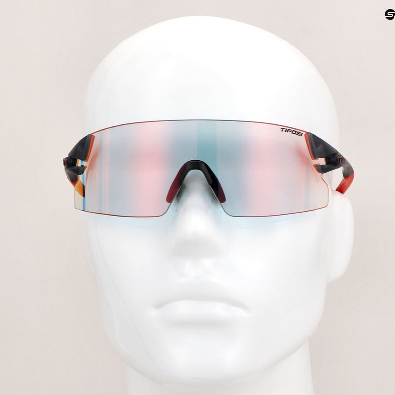 Ochelari fotocromici de ciclism Tifosi Rail Xc Clarion Fototec satin vapor/clarion roșu fotocromic 9