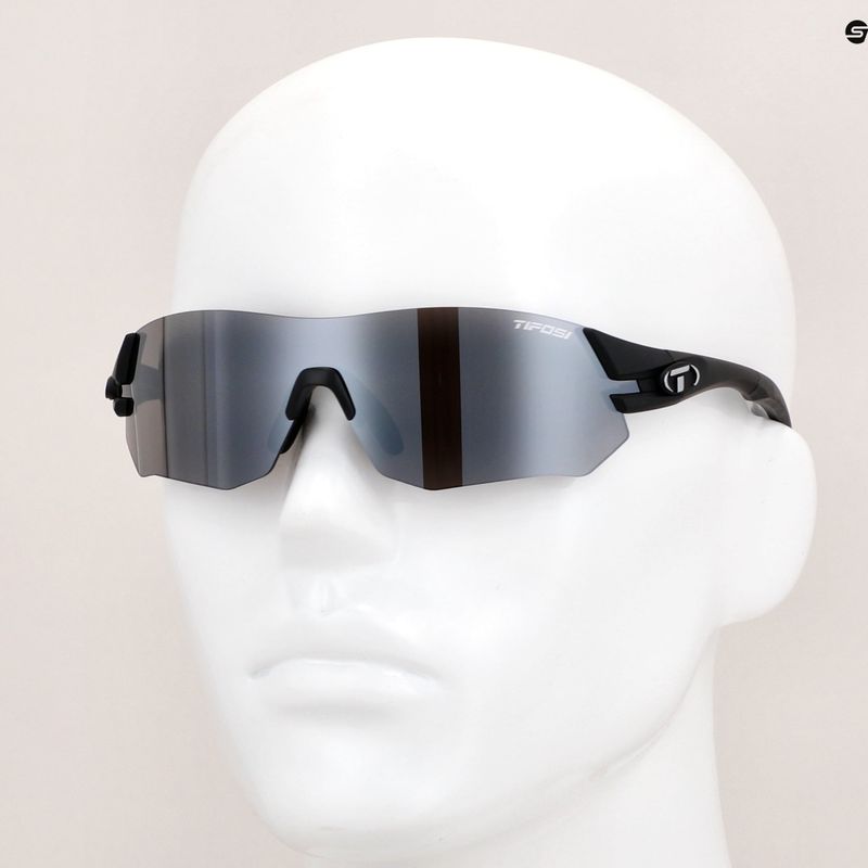 Ochelari de ciclism Tifosi Tsali negru mat/fum/roșu/roșu/negru transparent 11