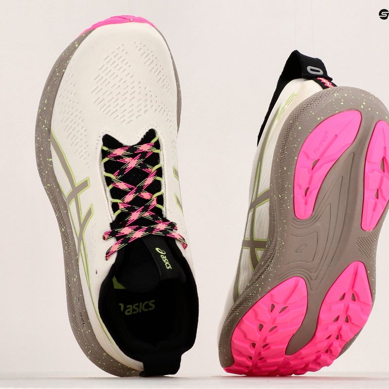 ASICS Gel-Nimbus 25 TR natura baie / verde lămâie pantofi de alergare pentru femei 15