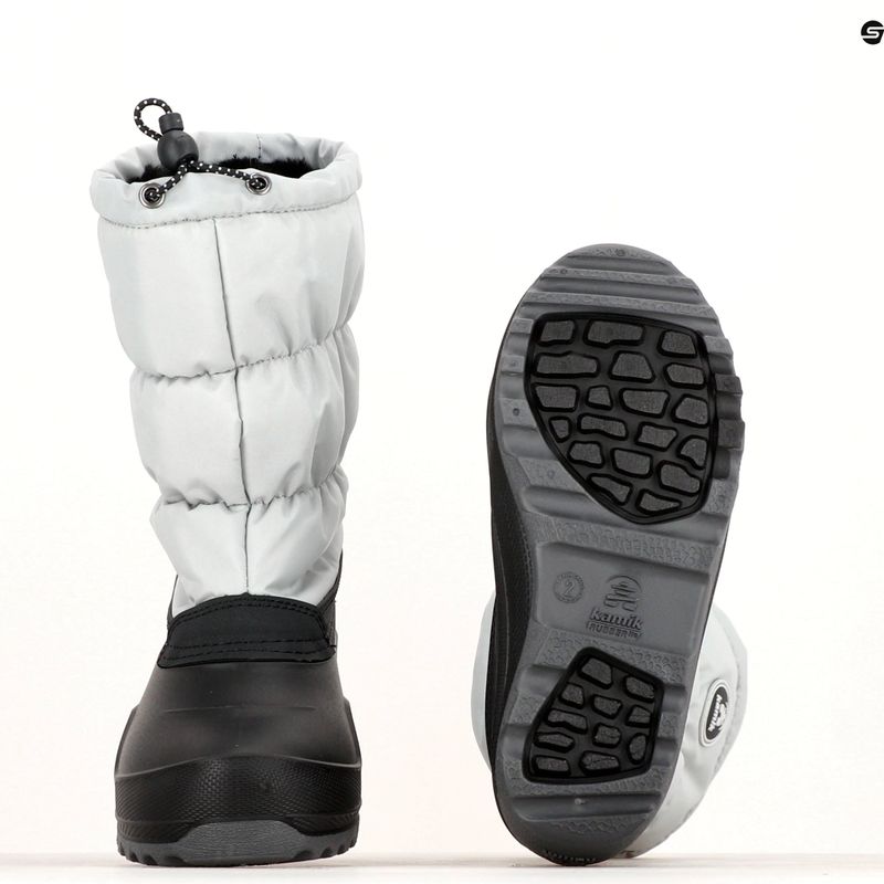 Cizme de trekking pentru băieți Kamik Snowcozy gri deschis 14