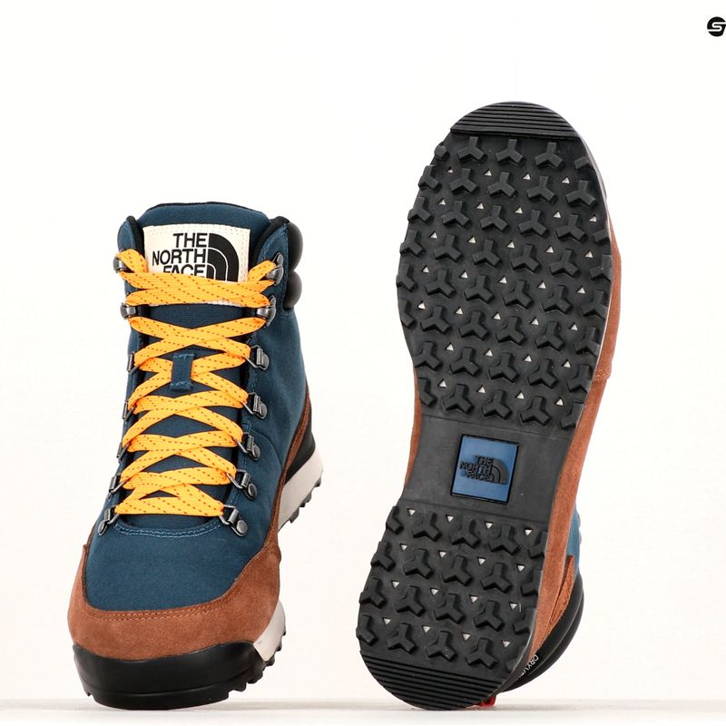 Cizme de trekking pentru bărbați The North Face Back To Berkeley IV Textile WP shady blue/monks robe maro 12