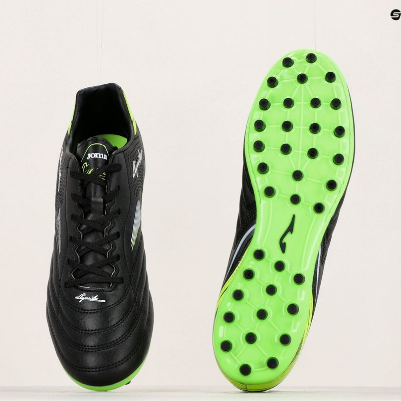 Joma Aguila 2231 AG negro/verde fluor ghete de fotbal pentru bărbați