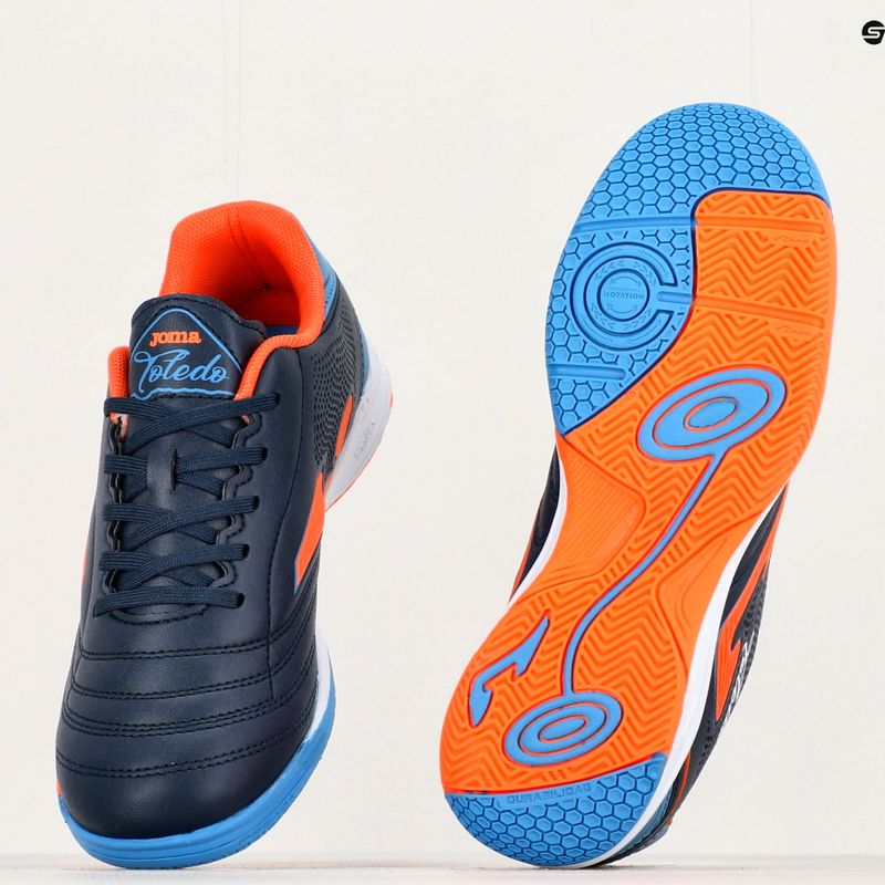 Ghete de fotbal pentru copii Joma Toledo Jr IN navy/orange 14