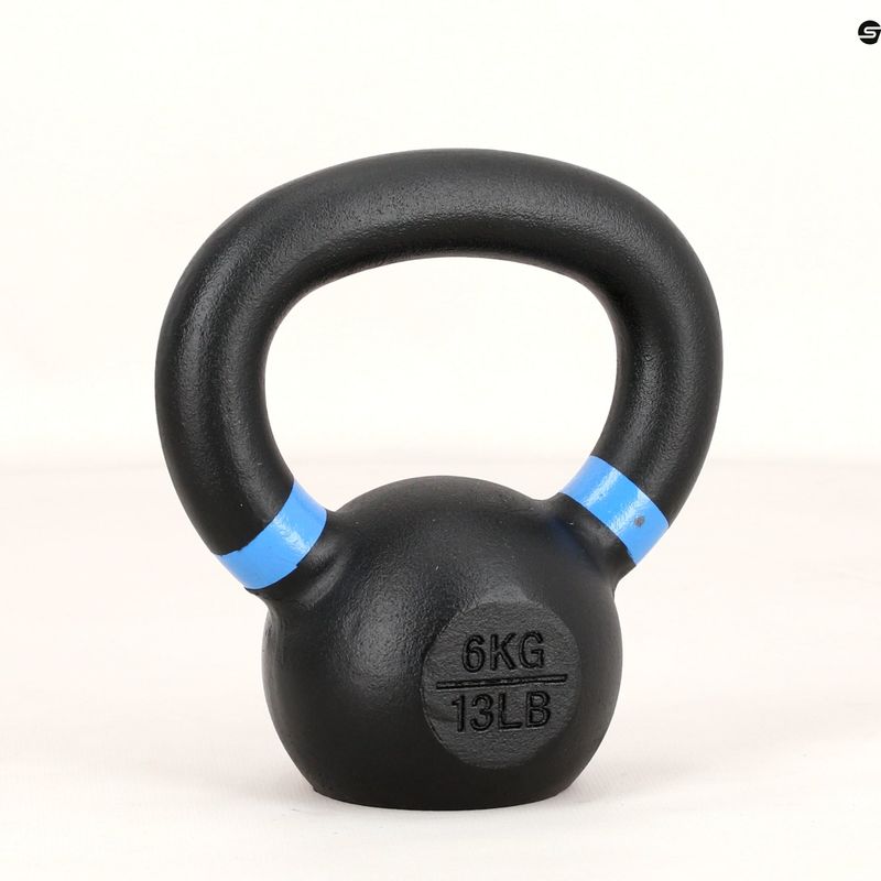 Kettlebell Pure2Improve 6 kg negru și albastru P2I810080 7