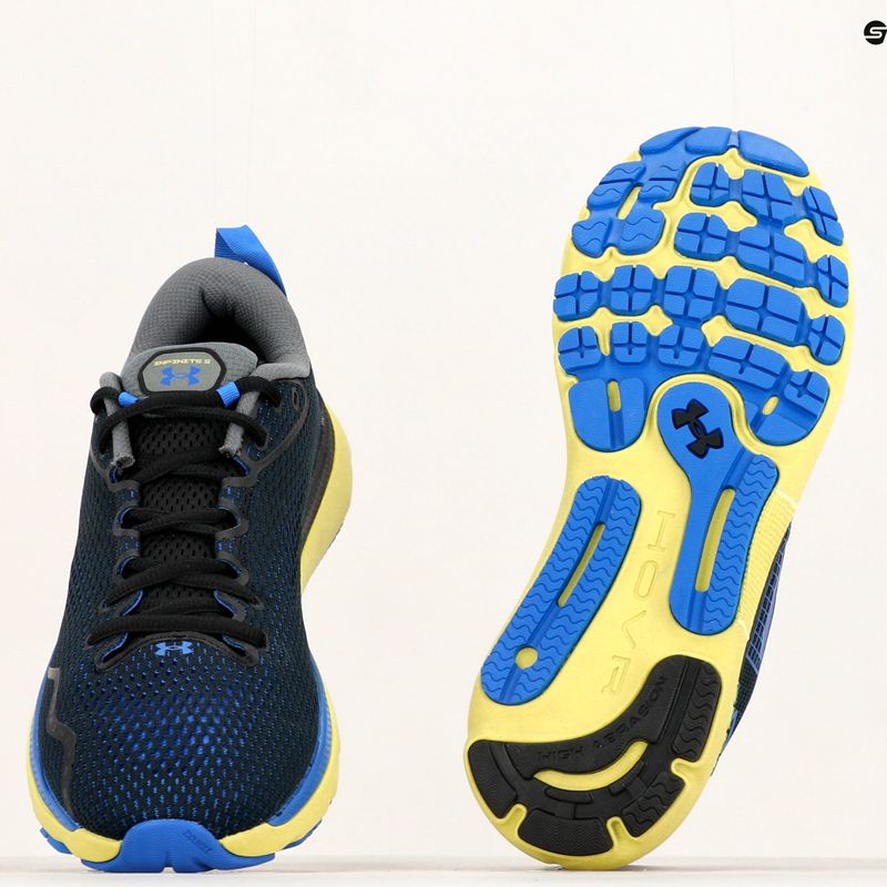 Under Armour Hovr Infinite 5 negru/albastru pantofi de alergare pentru bărbați 16