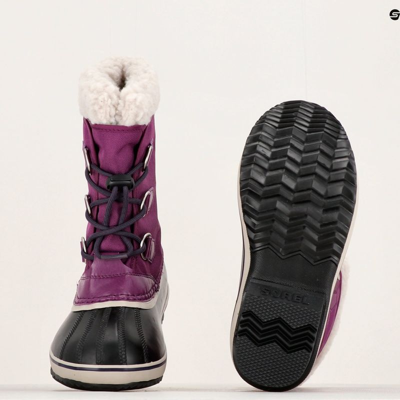 Cizme de trekking pentru copii Sorel Yoot Pac Pac Nylon Wp wild iris/dark plum 14