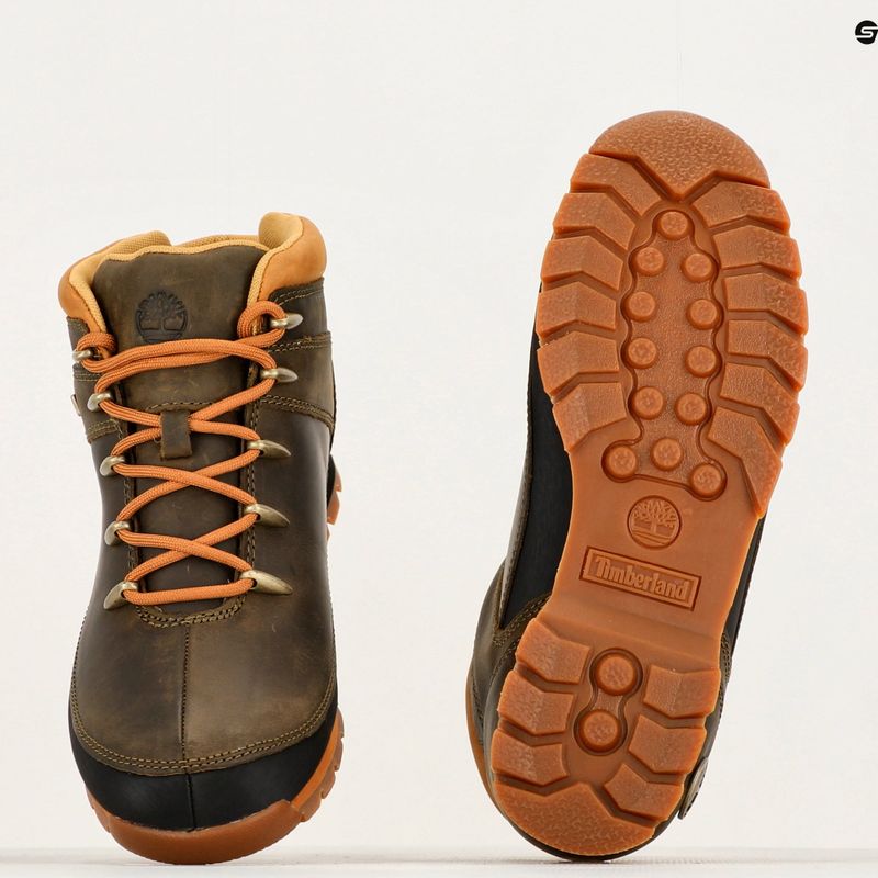 Timberland pentru bărbați Euro Sprint Hiker de măsline din cereale de drumeție plin de cereale cizme de trekking 15