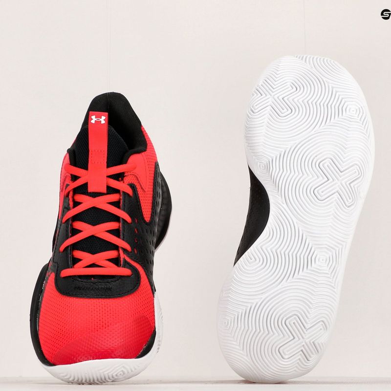 Pantofi de baschet Under Armour Jet'23 roșu/negru/alb roșu/alb 9