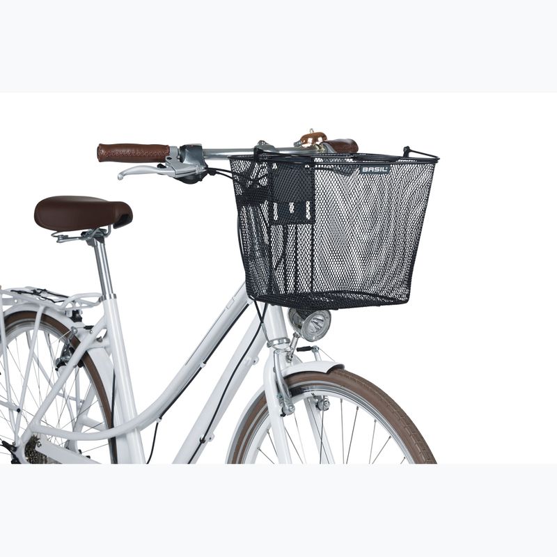 Coș față pentru bicicletă Basil Bilbao BE + Baseasy Stem Holder black 7