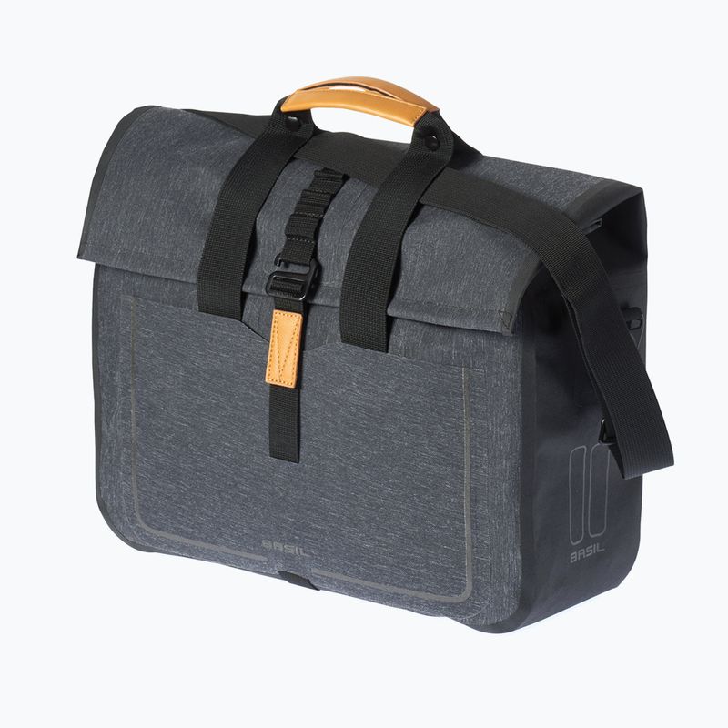 Geantă de ciclism pe portbagaj Basil Urban Dry Busines Bag 20 l charcoal melee