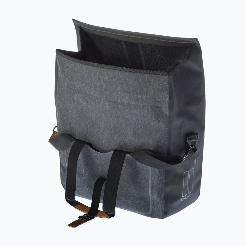 Geantă de ciclism pe portbagaj Basil Urban Dry Busines Bag 20 l charcoal melee 3