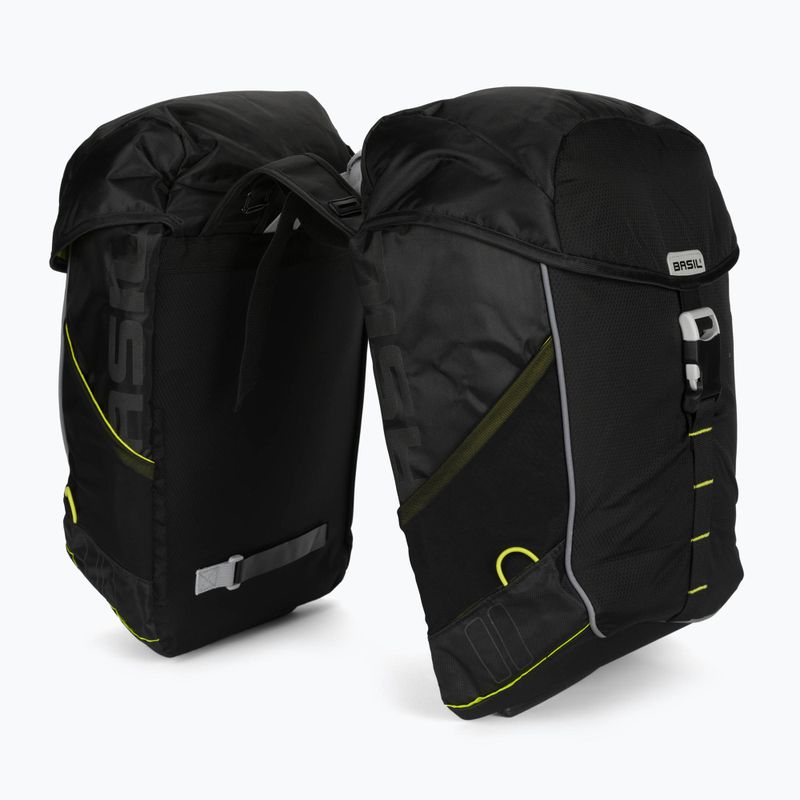 Geantă de bicicletă Basil Miles Double Bag, negru, B-17751