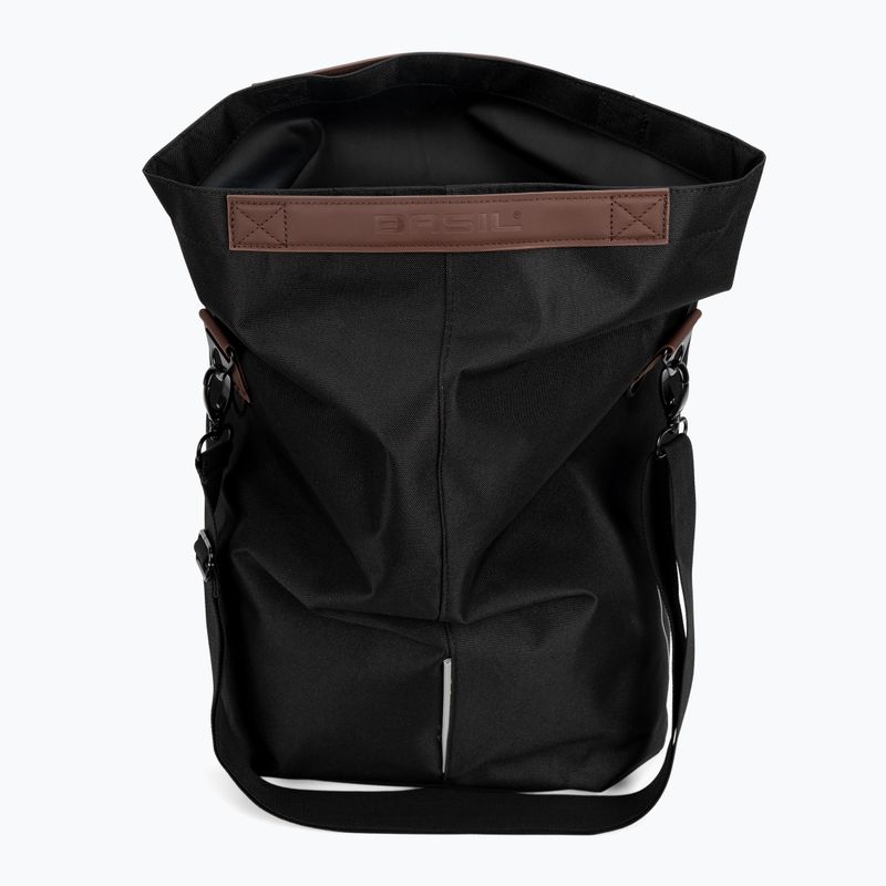 Geantă de bicicletă pentru portbagaj Basil Bloom City Shopper neagră B-17779 4