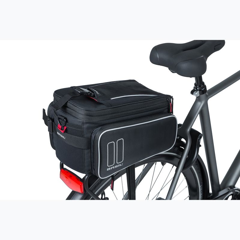 Geantă de bicicletă pentru portbagaj Basil Sport Design Trunkbag MIK 15 l black 8