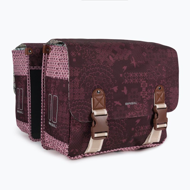Geantă de bicicletă Basil Boheme Double Bag, roșu, B-18012