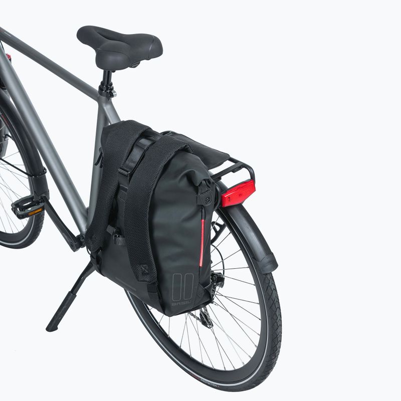 Rucsac pentru bicicletă de porbagaj Basil Soho Nordlicht 17 l black 11