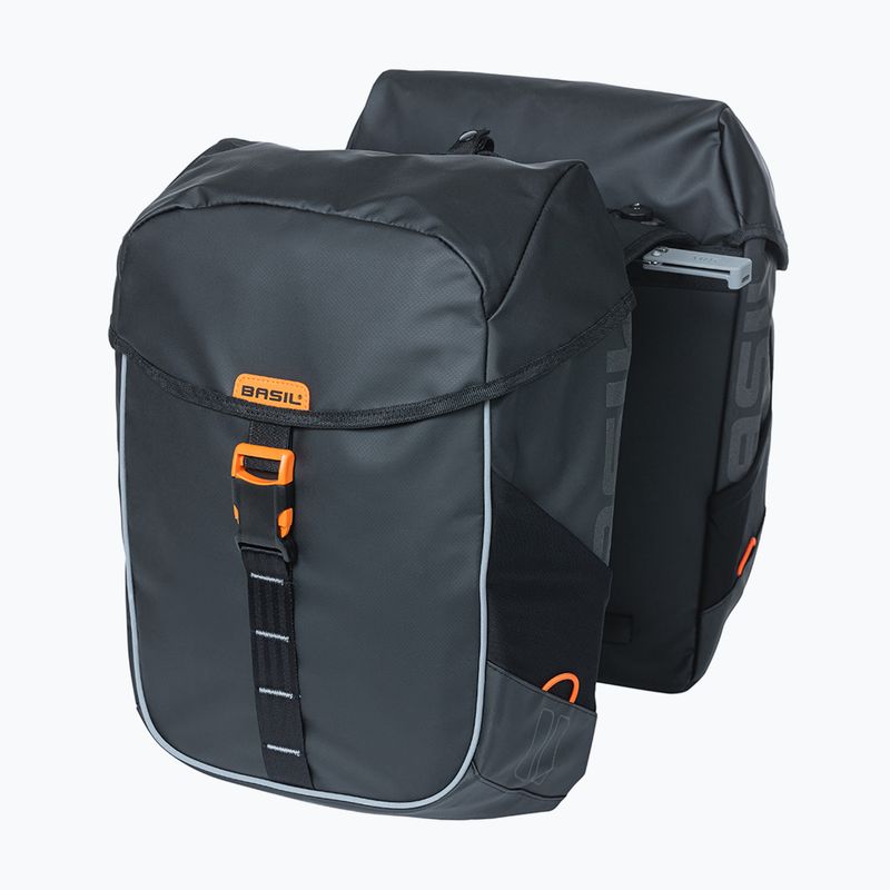 Geantă de bicicletă Basil Miles Tarpaulin Double Bag MIK 34 l black/orange 2