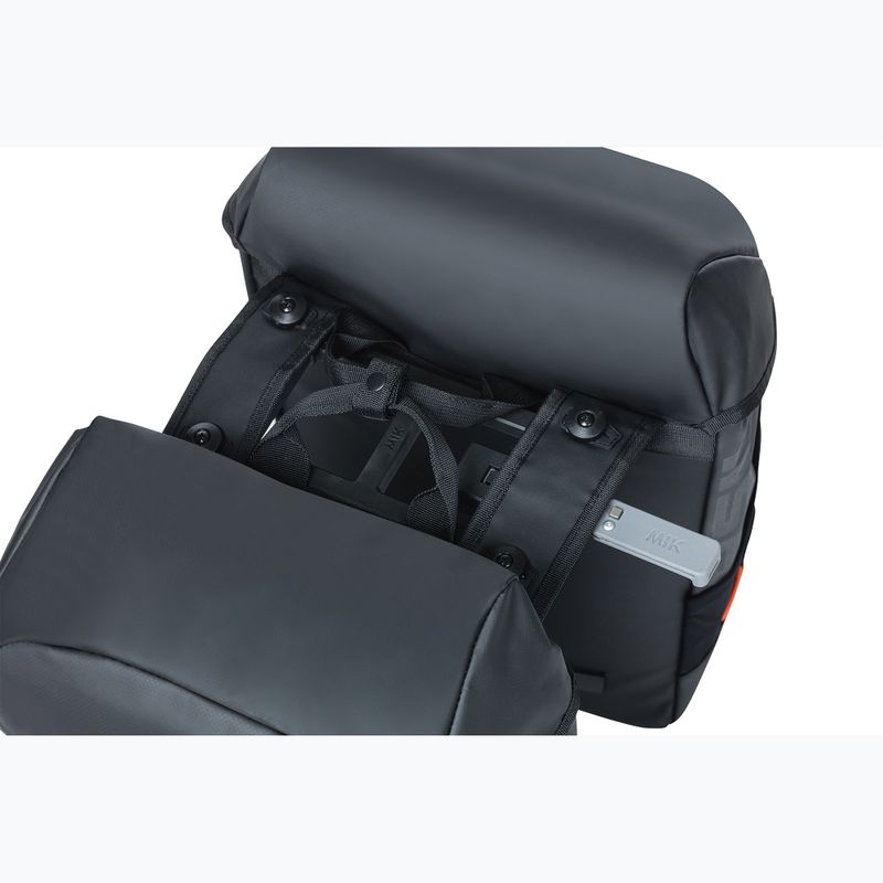 Geantă de bicicletă Basil Miles Tarpaulin Double Bag MIK 34 l black/orange 5
