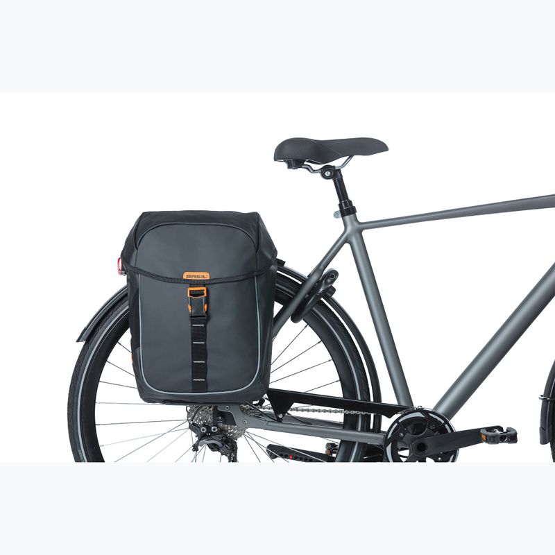 Geantă de bicicletă Basil Miles Tarpaulin Double Bag MIK 34 l black/orange 7