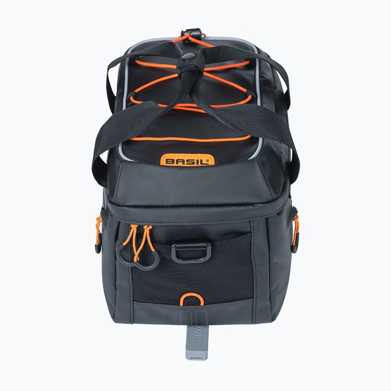 Geantă de bicicletă pentru portbagaj Basil Miles Tarpaulin MIK 7 l black/orange 3