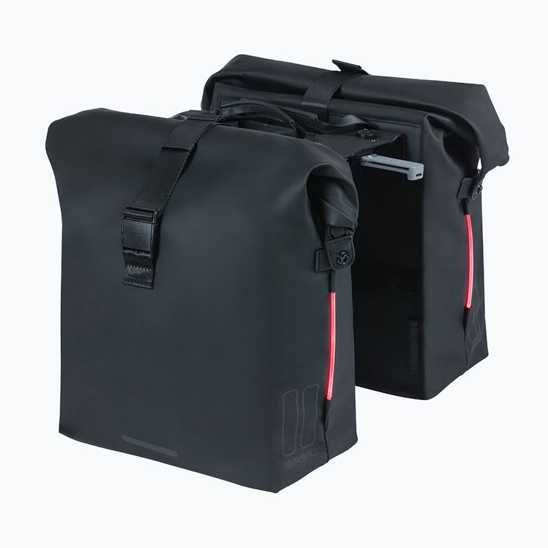 Geantă de bicicletă  Basil Soho Nordlicht Double Bag MIK 41 l black 3
