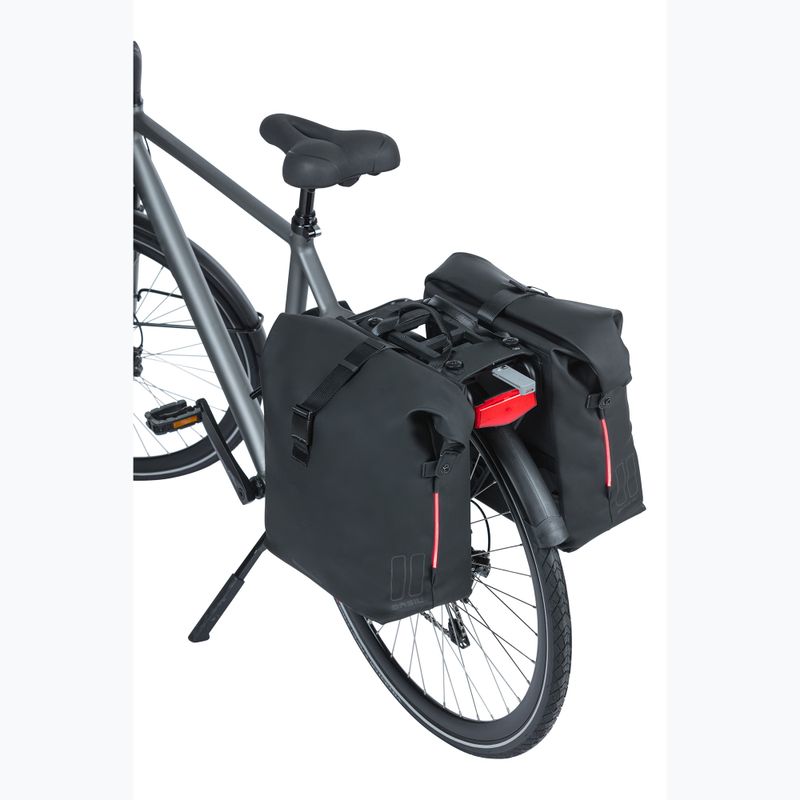 Geantă de bicicletă  Basil Soho Nordlicht Double Bag MIK 41 l black 8