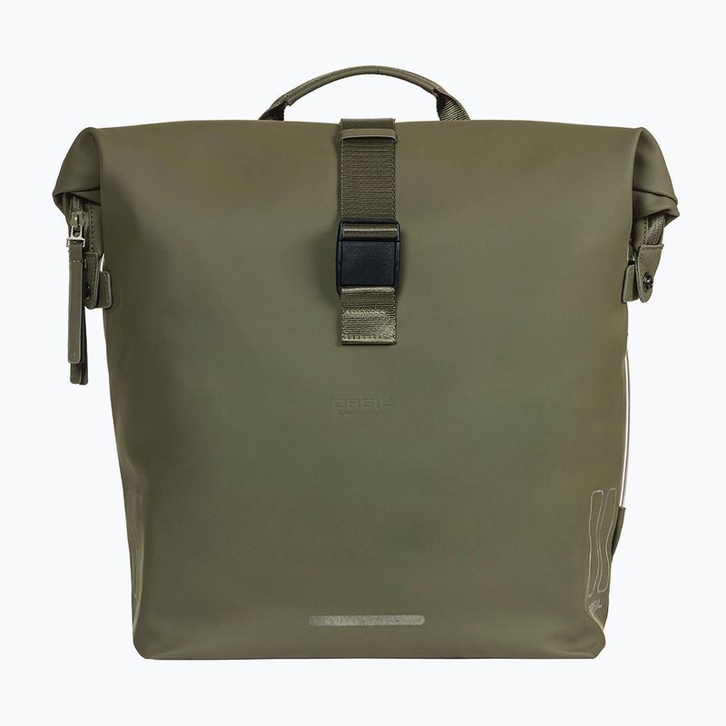 Geantă de bicicletă  Basil Soho Nordlicht Double Bag MIK 41 l moss green