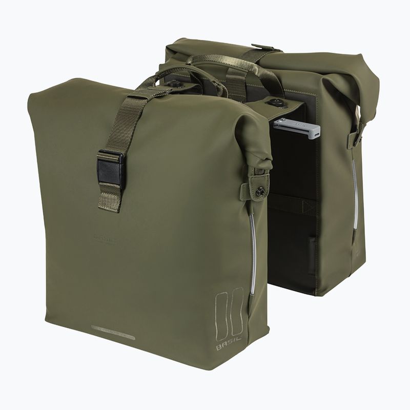 Geantă de bicicletă  Basil Soho Nordlicht Double Bag MIK 41 l moss green 2