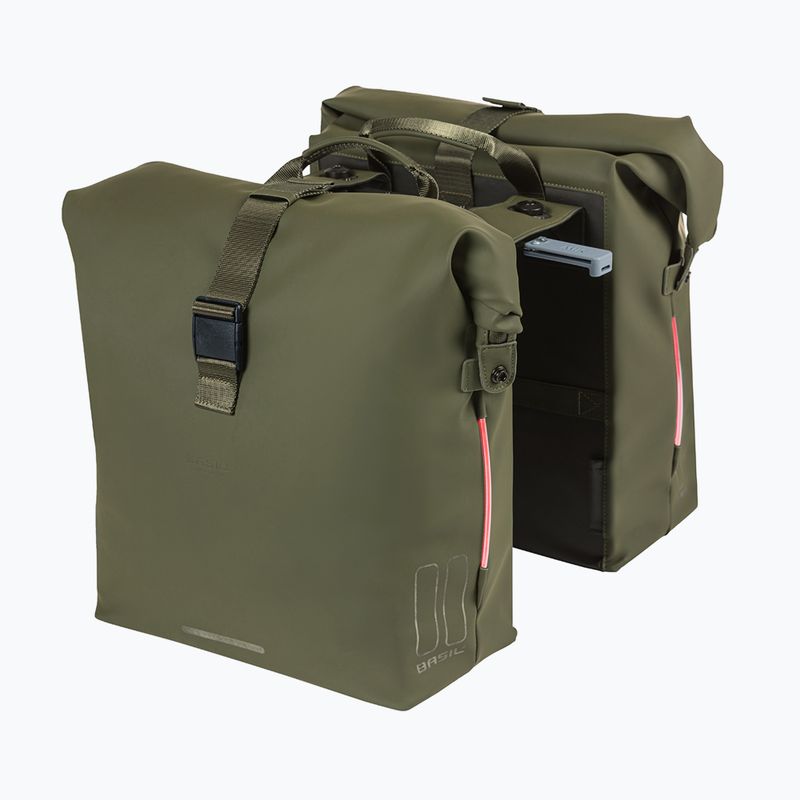 Geantă de bicicletă  Basil Soho Nordlicht Double Bag MIK 41 l moss green 3