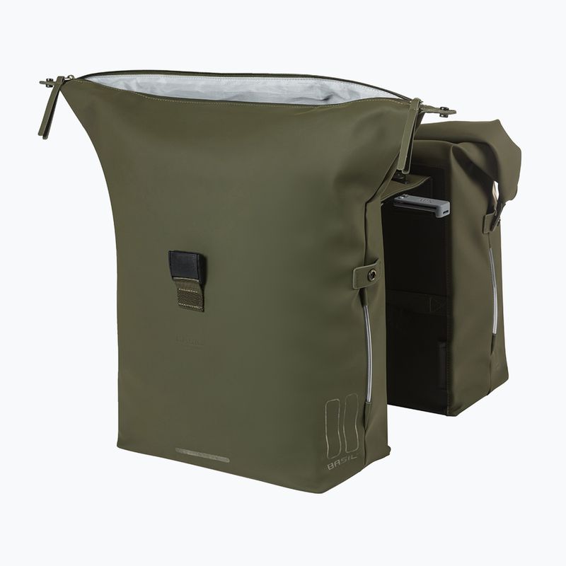 Geantă de bicicletă  Basil Soho Nordlicht Double Bag MIK 41 l moss green 4