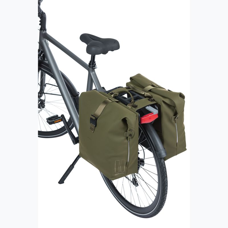 Geantă de bicicletă  Basil Soho Nordlicht Double Bag MIK 41 l moss green 7