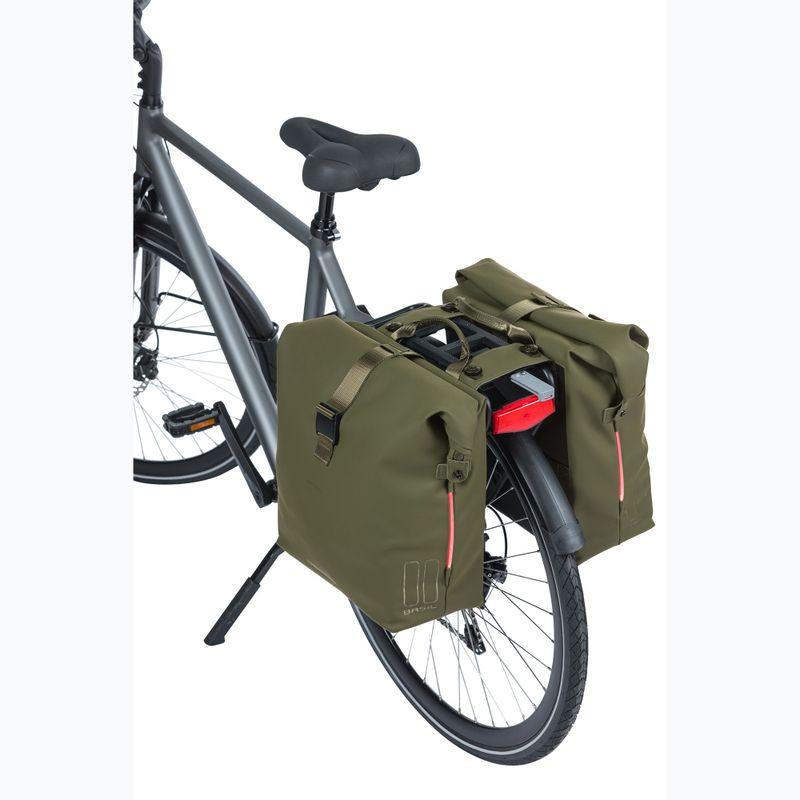 Geantă de bicicletă  Basil Soho Nordlicht Double Bag MIK 41 l moss green 8